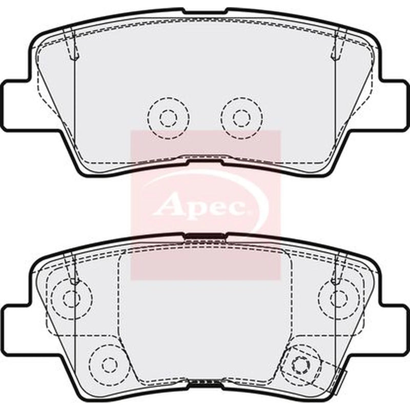 Apec Rear Brake Pad Set PAD2096