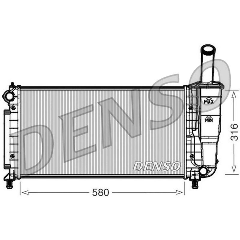 Denso Engine Radiator DRM09105