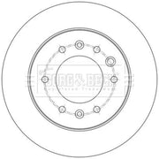 Borg & Beck 2 x Solid Rear Brake Discs BBD6219S