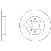 Fahren 2 x Solid Rear Brake Discs FBD6142