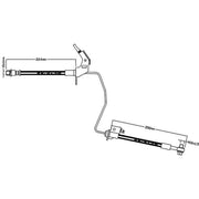 Abtex Brake Hydraulic Hose Line Rear Left ABH1117L