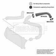 Borg & Beck Intercooler Turbo Charge Air Hose BTH1325