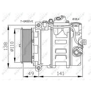 NRF Air Conditioning Compressor 32729