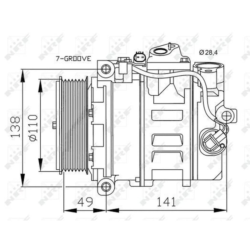 NRF Air Conditioning Compressor 32729