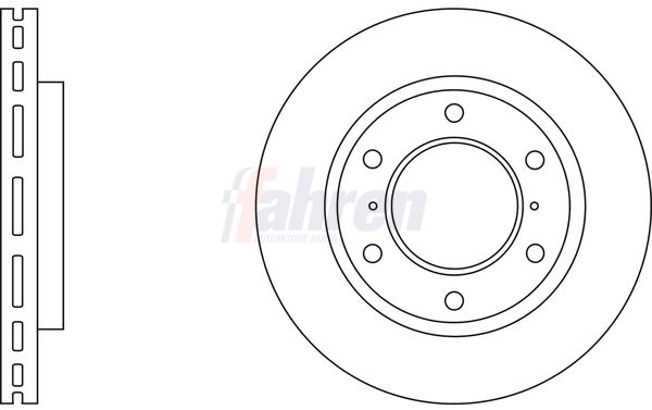 Fahren Brake Disc Set Vented