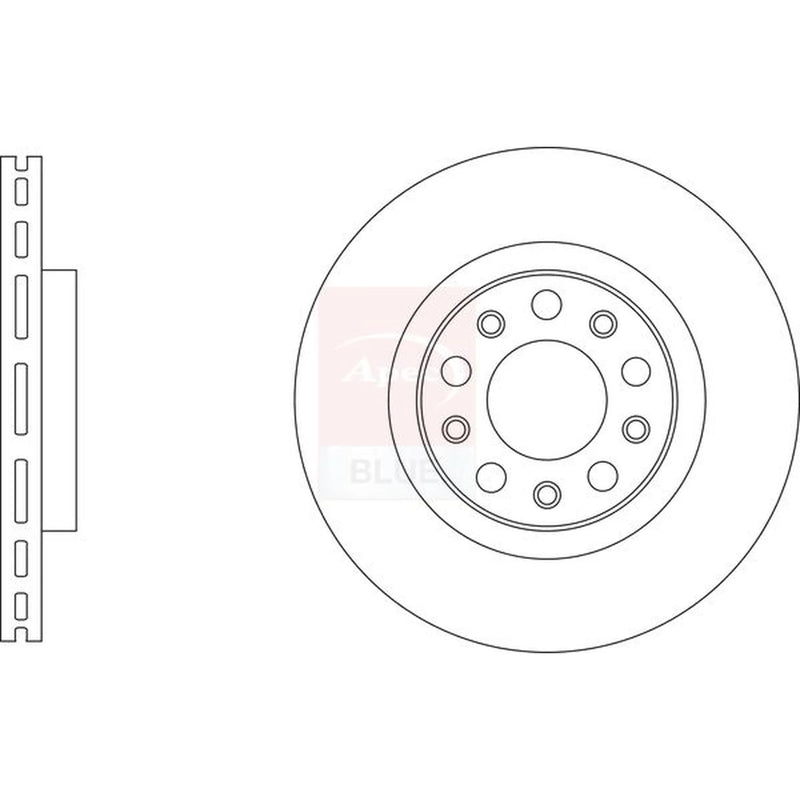 Apec 2 x Vented Rear Brake Discs SDK6959