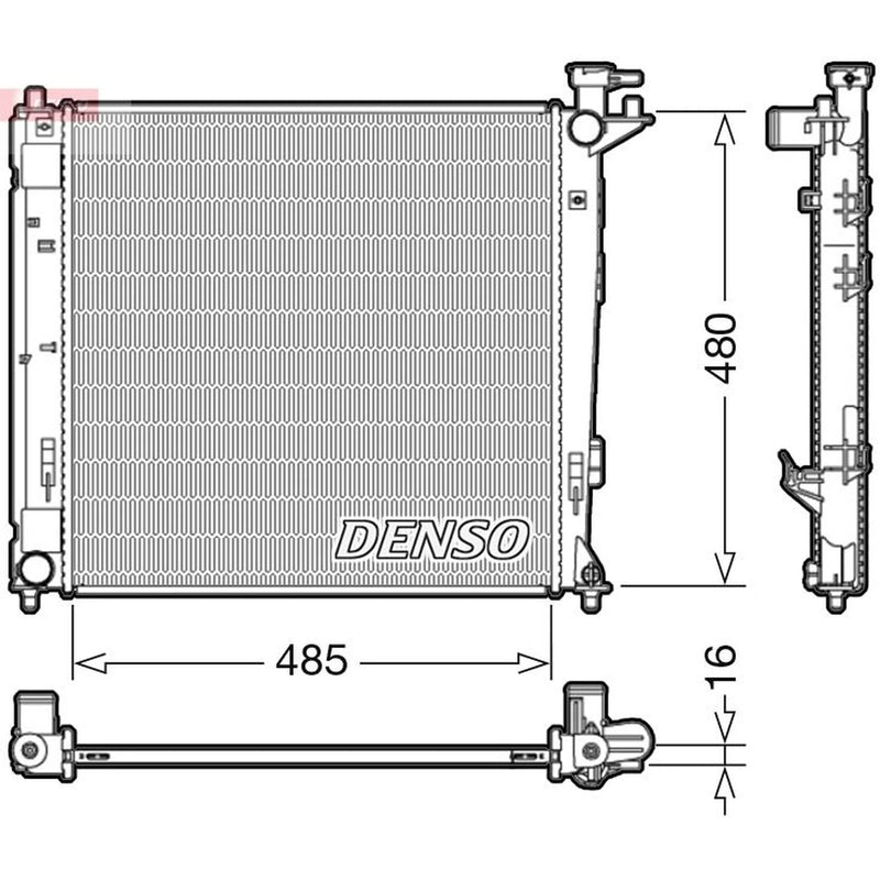 Denso Engine Radiator DRM41008