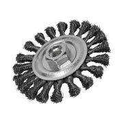 Faithfull Circular Wire Brush 115 x 12mm M14x2 Bore, 0.35mm Wire - FAIWBCT115
