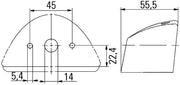 Hella 2KA 007 929-007 Licence Plate Light