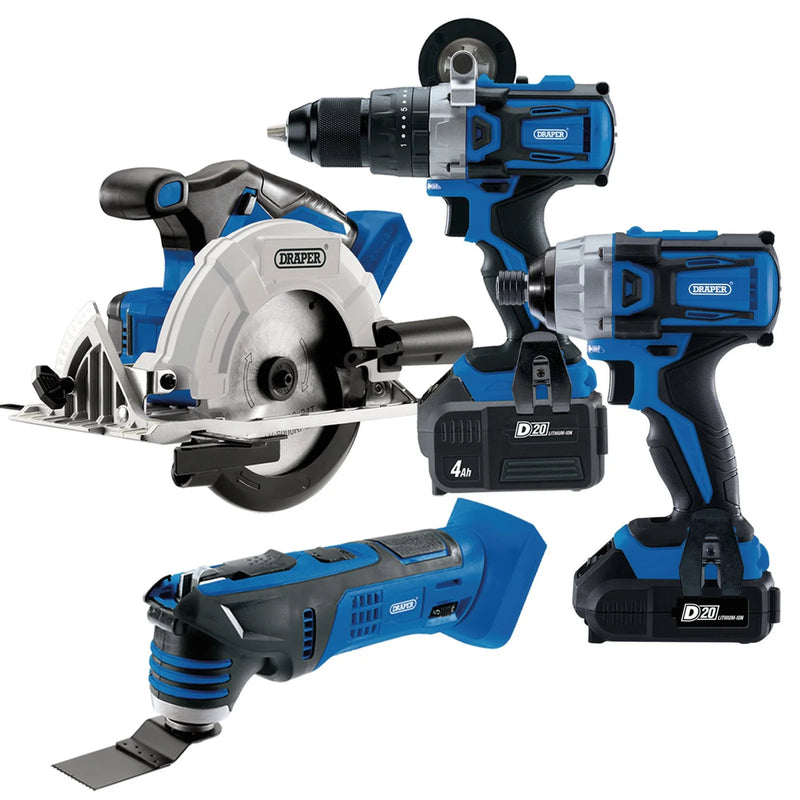 D20 Cordless Tool Kit 20V with 2 x 4.0Ah Batteries