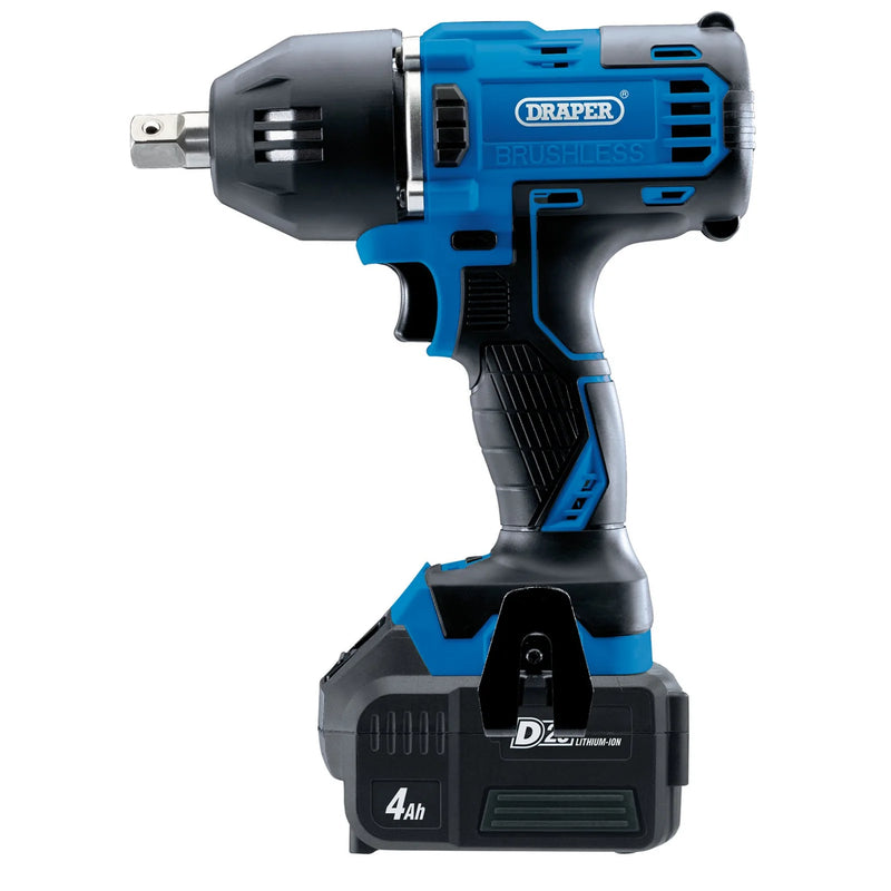 D20 20V Brushless Impact Wrench 1/2" Sq. Dr. 400Nm with 2 Batteries