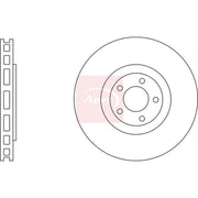 Apec 2 x Vented Front Brake Discs DSK3202