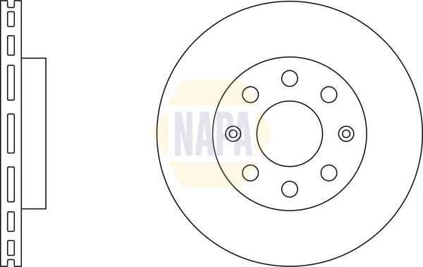 NAPA Front Brake Vented Discs & Pads fits CHEVROLET