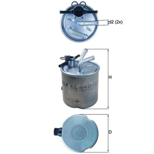Mahle Fuel Filter Element KL 440/37