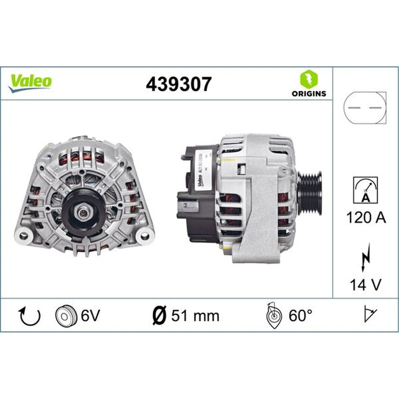 Valeo Car Alternator 12V 439307