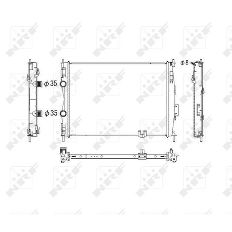 NRF Engine Radiator 53755