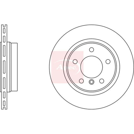 Apec 2 x Vented Rear Brake Discs DSK2478
