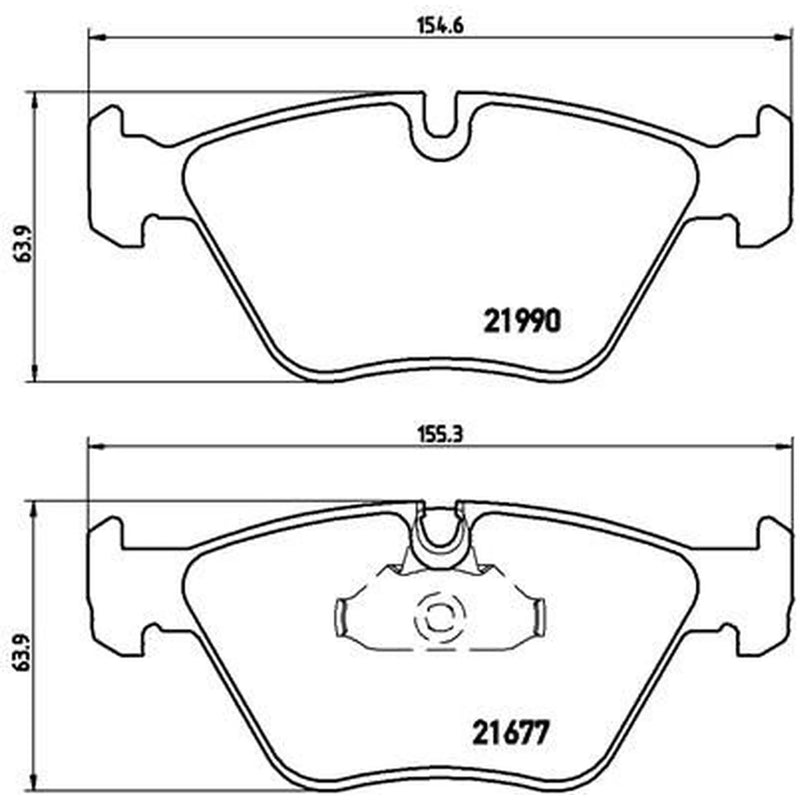 Brembo 4 x Front Brake Pad Set P06065