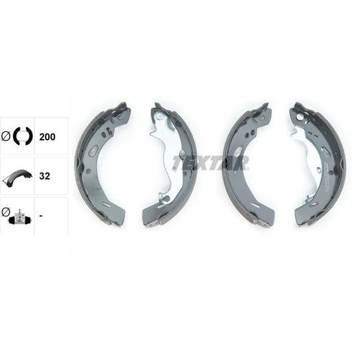 Textar Brake Shoe Set Axle Kit 91069200