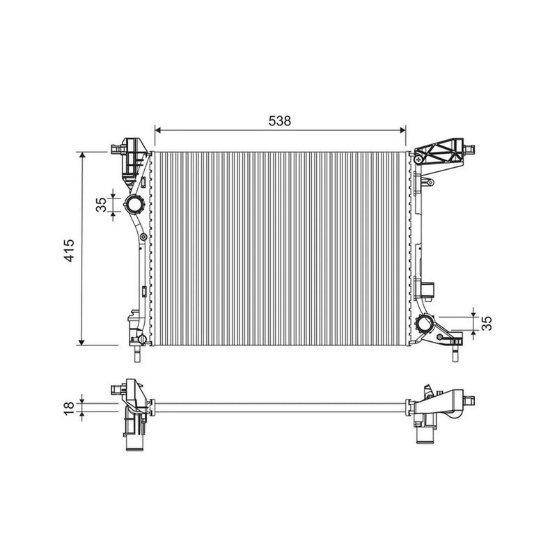 Valeo Engine Radiator 701255