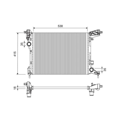Valeo Engine Radiator 701255