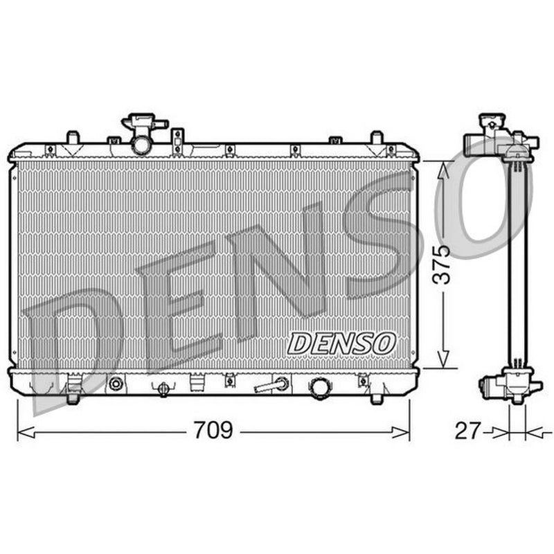 Denso Engine Radiator DRM47025