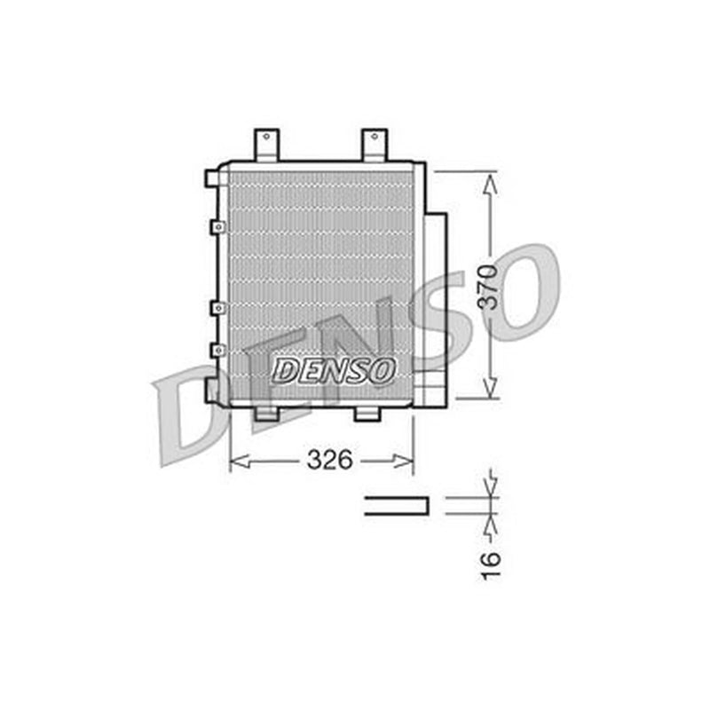 Denso Air Conditioning Condenser DCN35003