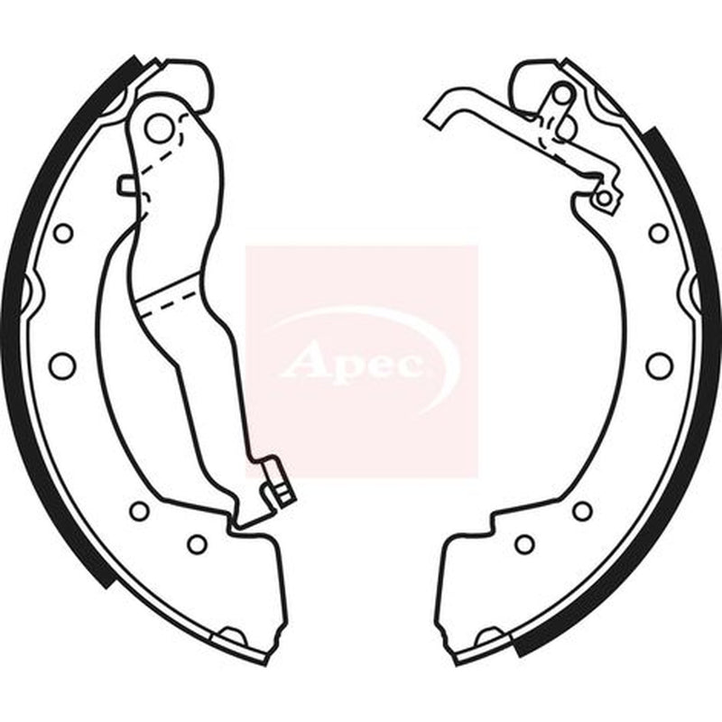 Apec Brake Shoe Set Axle Kit SHU526
