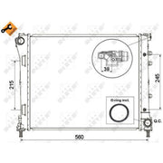 NRF Engine Radiator 53525