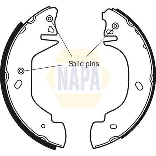 NAPA Brake Shoe Set Axle Kit NBS1022