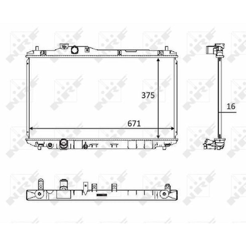 NRF Engine Radiator 58537