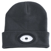 Draper Beanie Hat with Rechargeable Torch 100 Lumens Grey