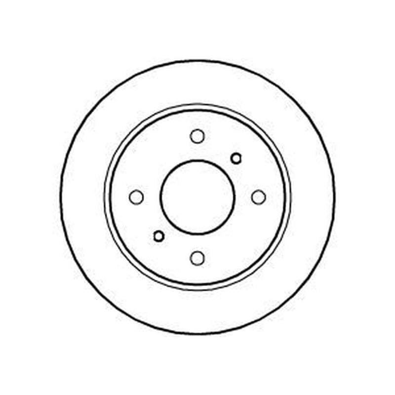 Abtex 2 x Solid Rear Brake Discs BD360S