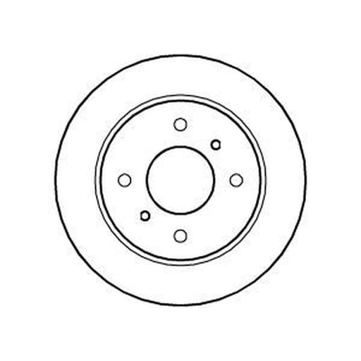 Abtex 2 x Solid Rear Brake Discs BD360S