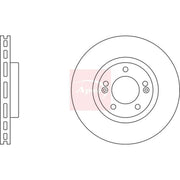 Apec 2 x Vented Front Brake Discs DSK2190