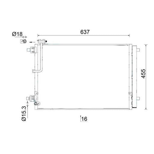 Mahle Air Conditioning Condenser AC 949 000S