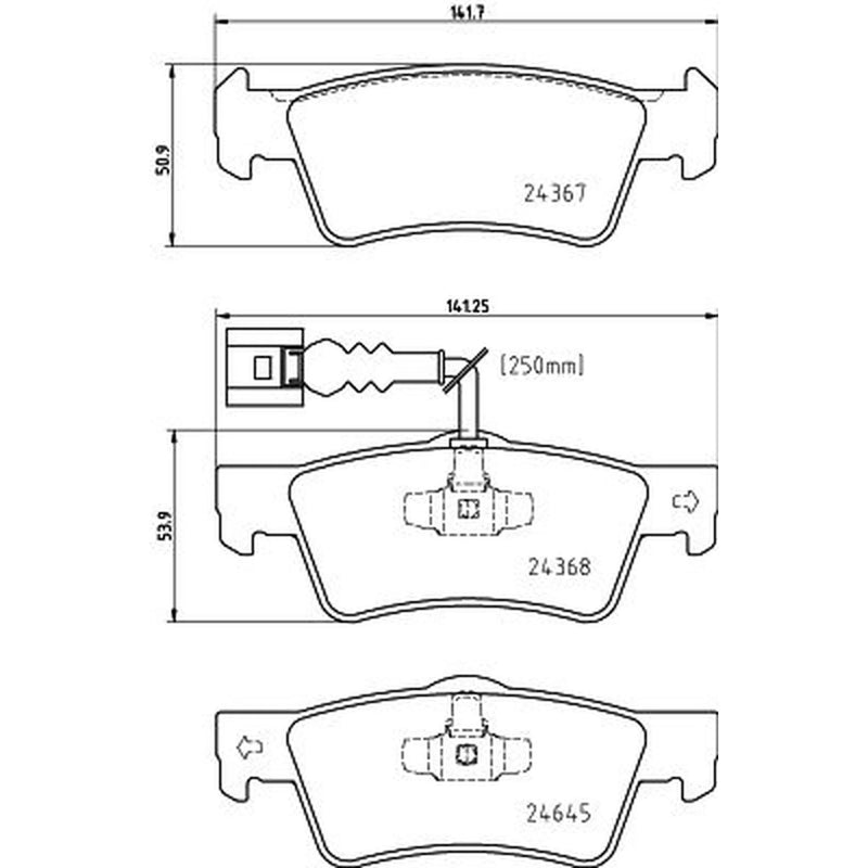 Mintex Rear Brake Pad Set MDB4011