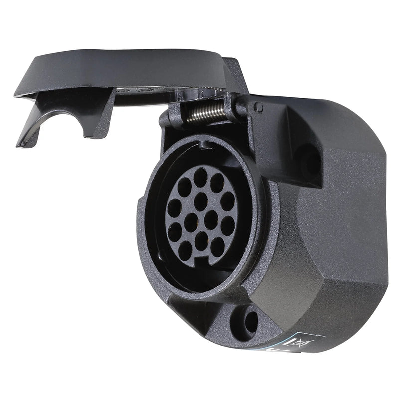 Draper 13-Pin Euro Towing Socket 12V Weatherproof