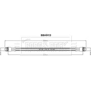 Borg & Beck Brake Hydraulic Hose Line Rear BBH9113