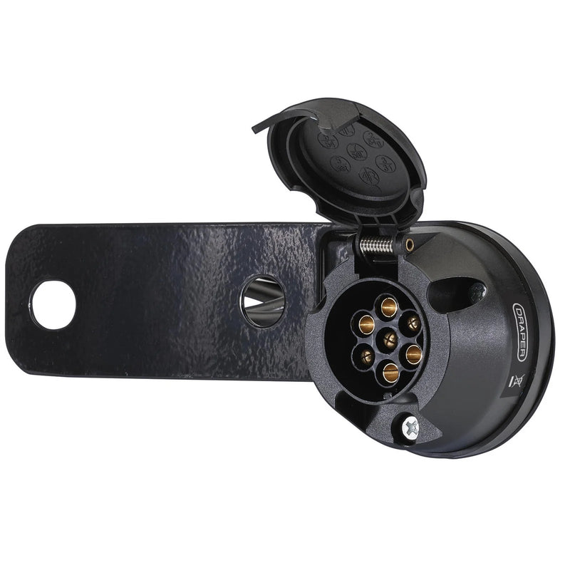 Draper 7-Pin Towing Socket Assembly with 1.5m Cable