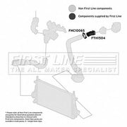 First Line Intercooler Turbo Charge Air Hose FTH1504