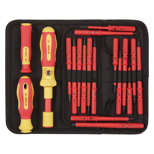 Draper XP1000 VDE Interchangeable Torque Screwdriver Set (19 Piece) 81762 Draper  - Town Parts