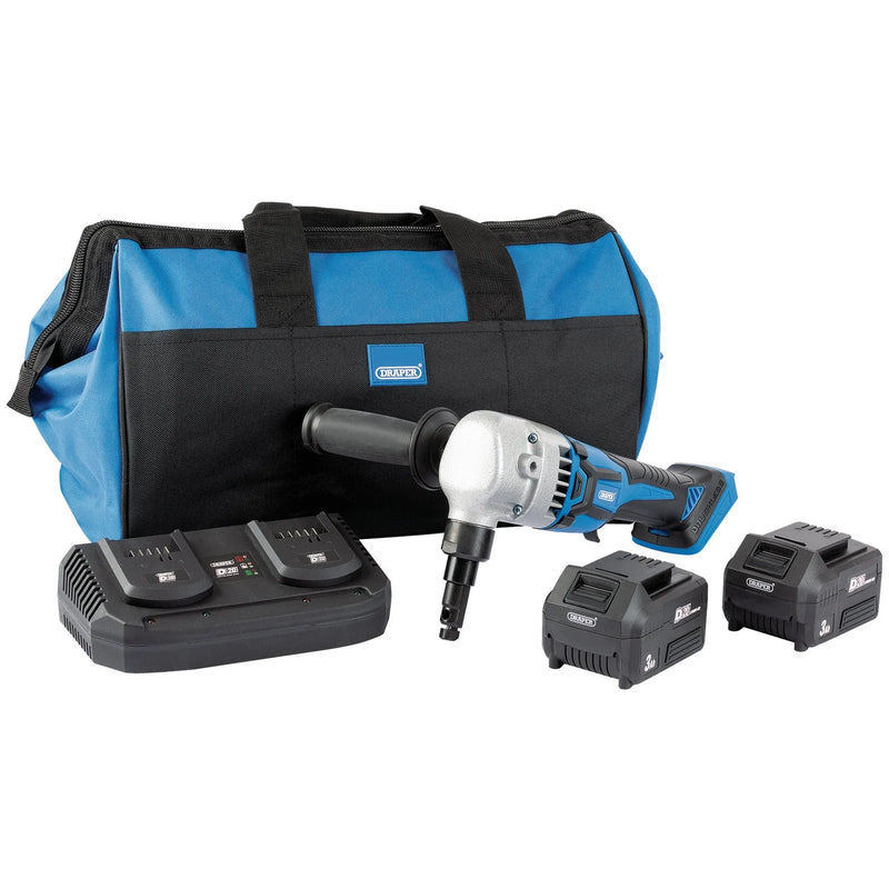 D20 20V Brushless Nibbler Kit with 2 x 3.0Ah Batteries