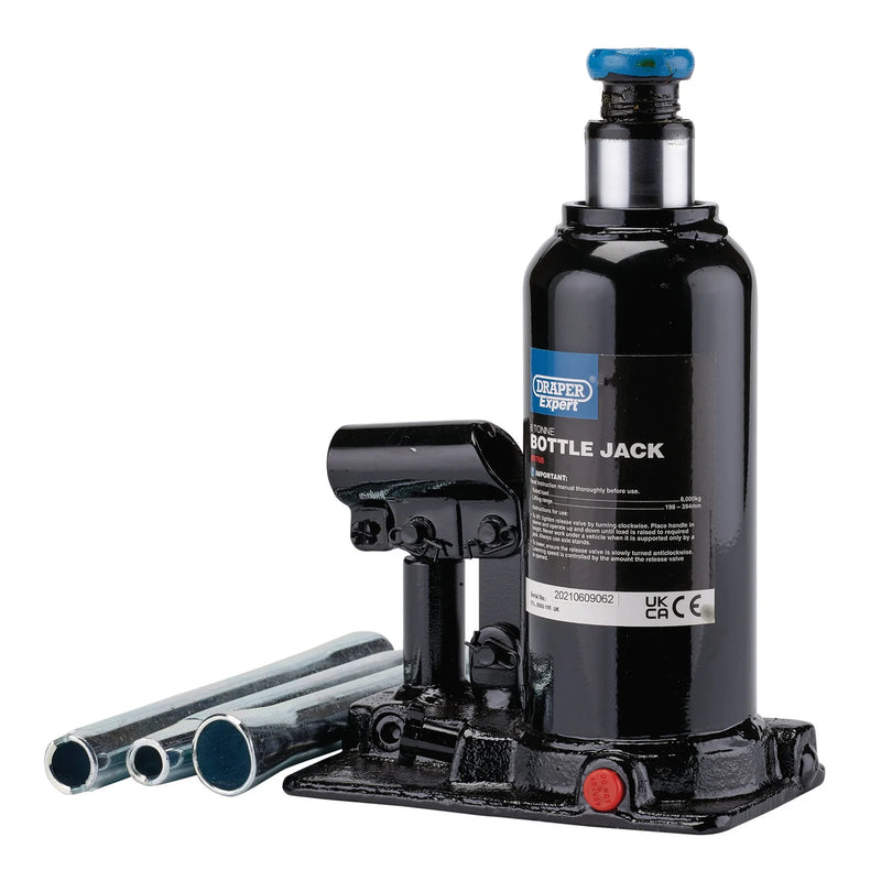 Draper Expert Hydraulic Bottle Jack - Multiple Capacity Options