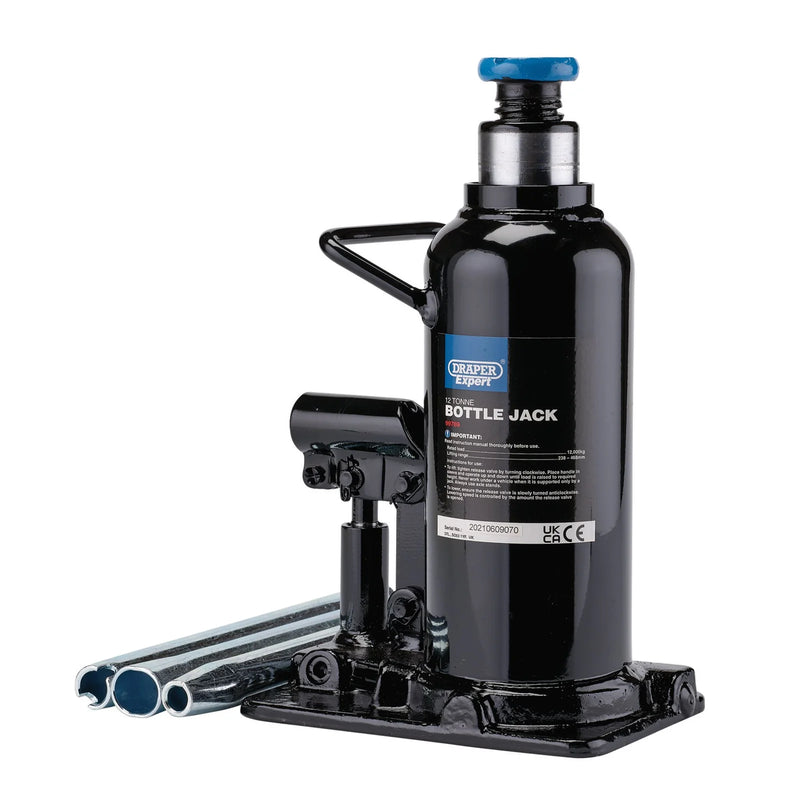Draper Expert Hydraulic Bottle Jack - Multiple Capacity Options