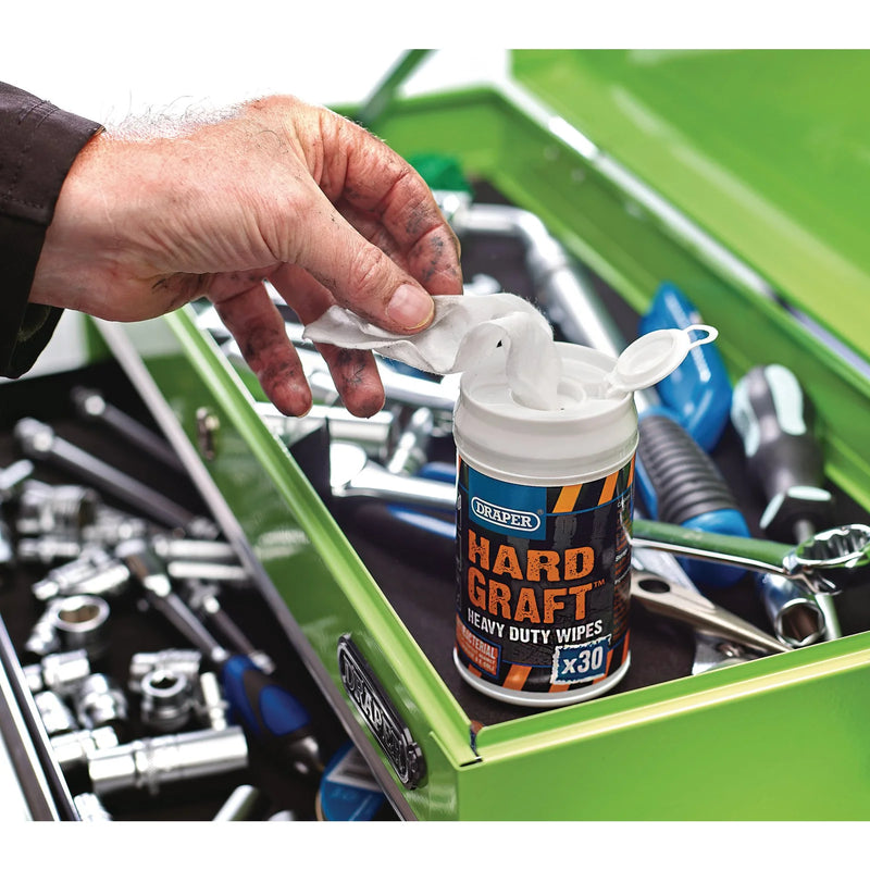 Hard Graft Antibacterial Wipes Tub of 30