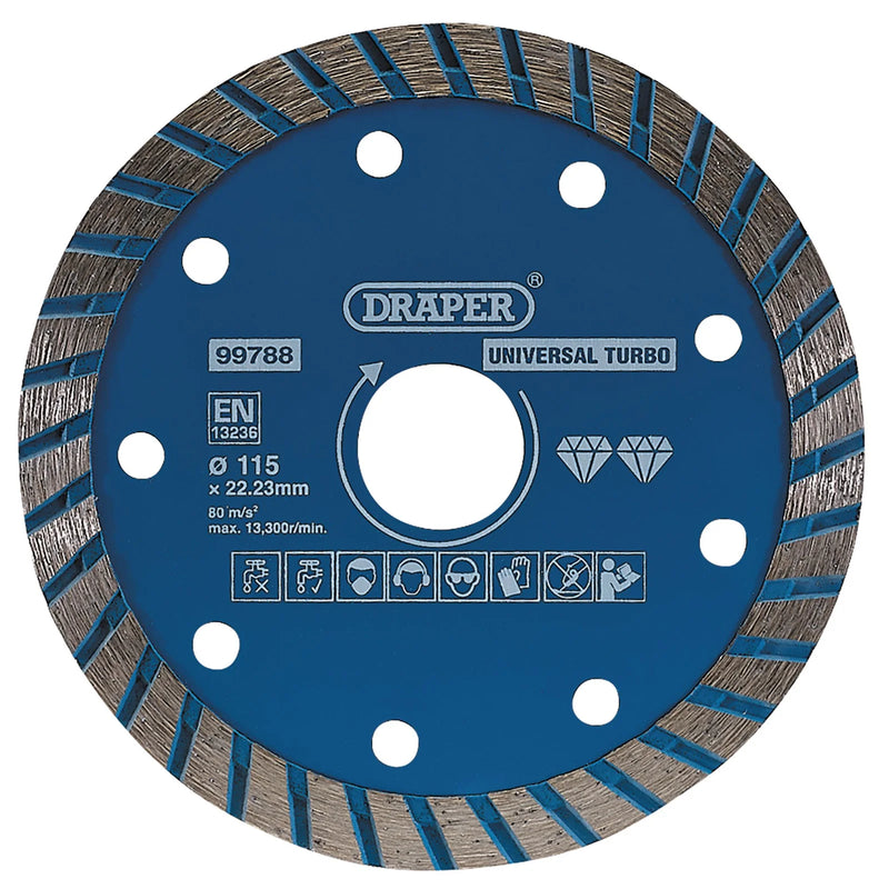 Draper Turbo Diamond Blade - Multiple Length Variations Available