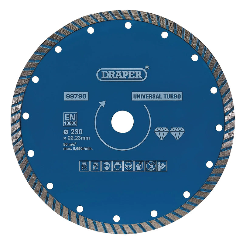 Draper Turbo Diamond Blade - Multiple Length Variations Available