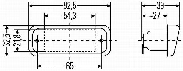 Hella 2KA 005 049-038 Licence Plate Light