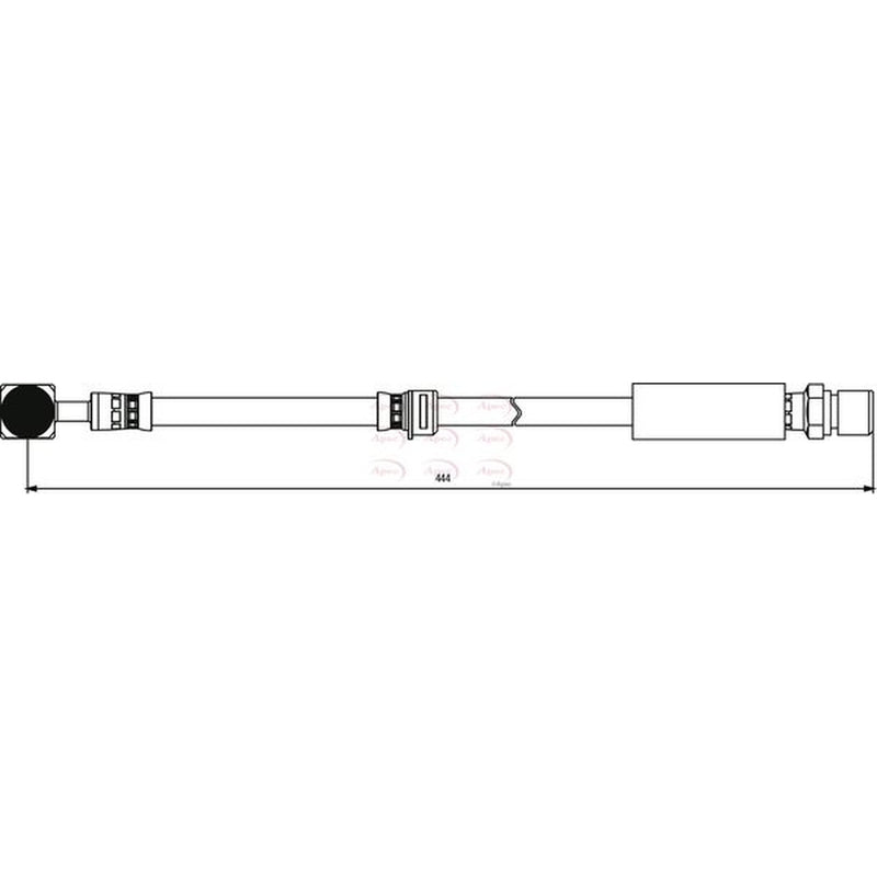 Apec Brake Hydraulic Hose Line Front HOS3807